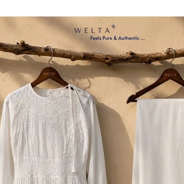WELTA on Instagram — सफ़ेद चिकनकारी — white on white