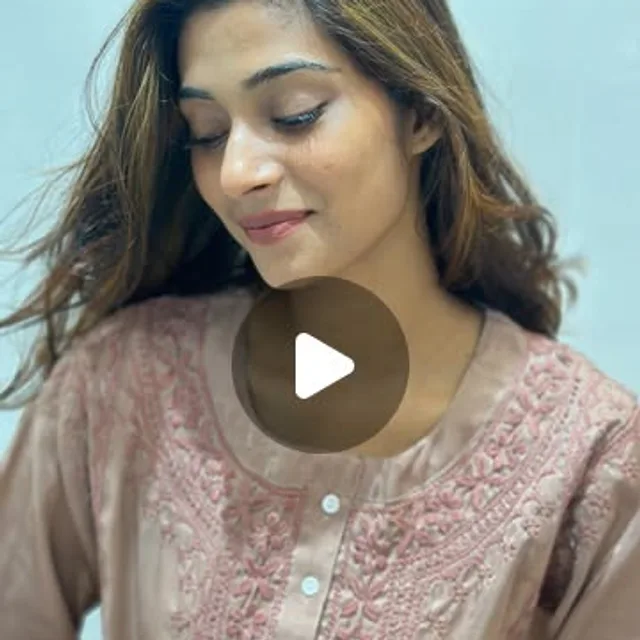 WELTA on Instagram — त्योहार — silk-blend kurta with chikankari